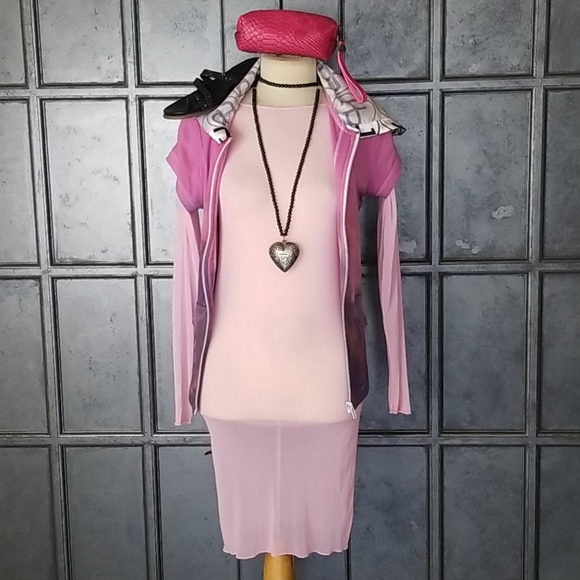 Sheer Pink Dress - Picture 7 of 8